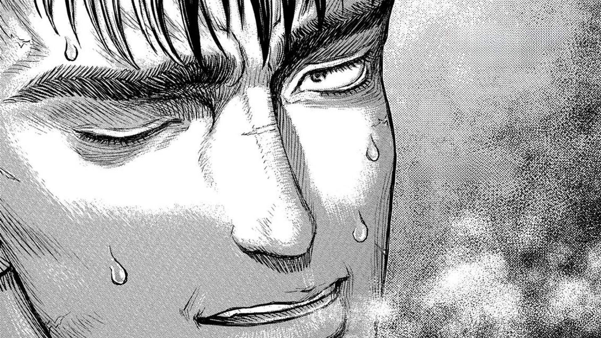 Guts as seen in the manga (Image via Hakusensha)